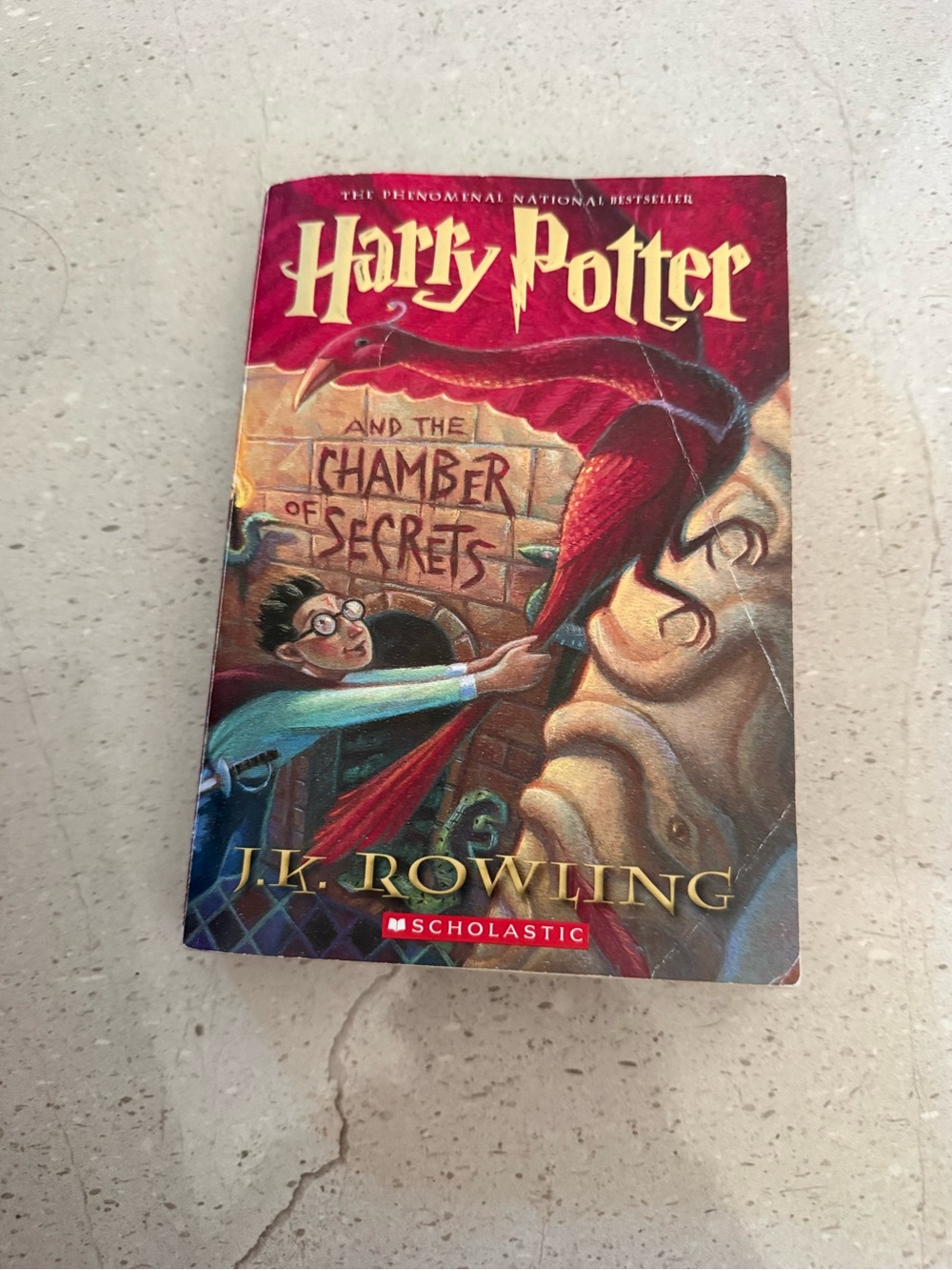 Scholastic Harry Potter - Red and Gold Illustrated Cover
